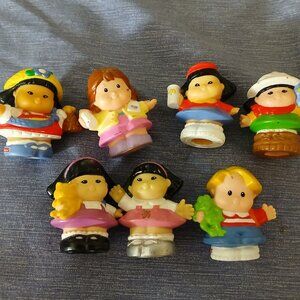 Fisher Price Little People Figures Eddy, Sonya, Mom, Girl x 7